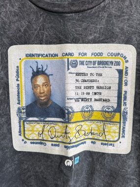 OLD DIRTY BASTARD ODB T SHIRT MENS 3X 3XL HEATHER GRAY GOOD CONDITION XXXL